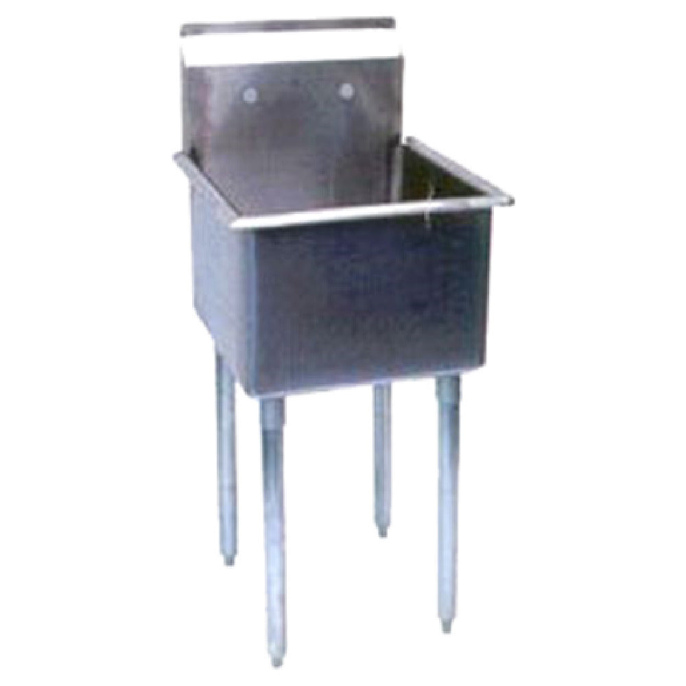 Turbo Air TSB-1-N Prep Sink 1-compartment 24" Front-to-back X 24" Wide Sink Compartment