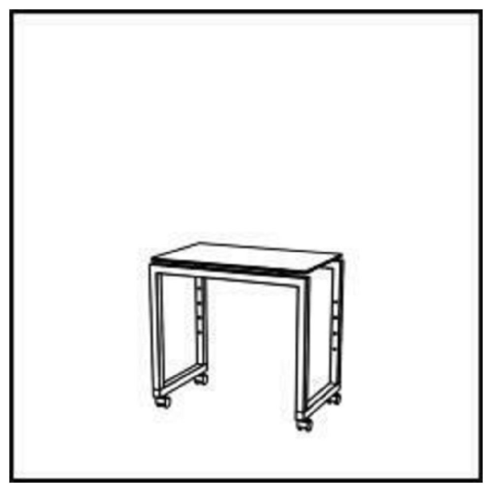 BauscherHepp VE-51004 Venta® Buffet Table Stage 50 XS On Castors With Integrated Height Adjustment