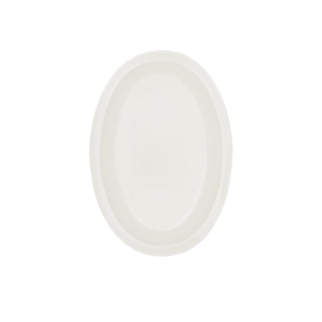 CAC China MLDNR-12 Dwight Oval Platter 9.75"W X 6.75"D X 0.875"H Narrow Rim(Sold By Case)