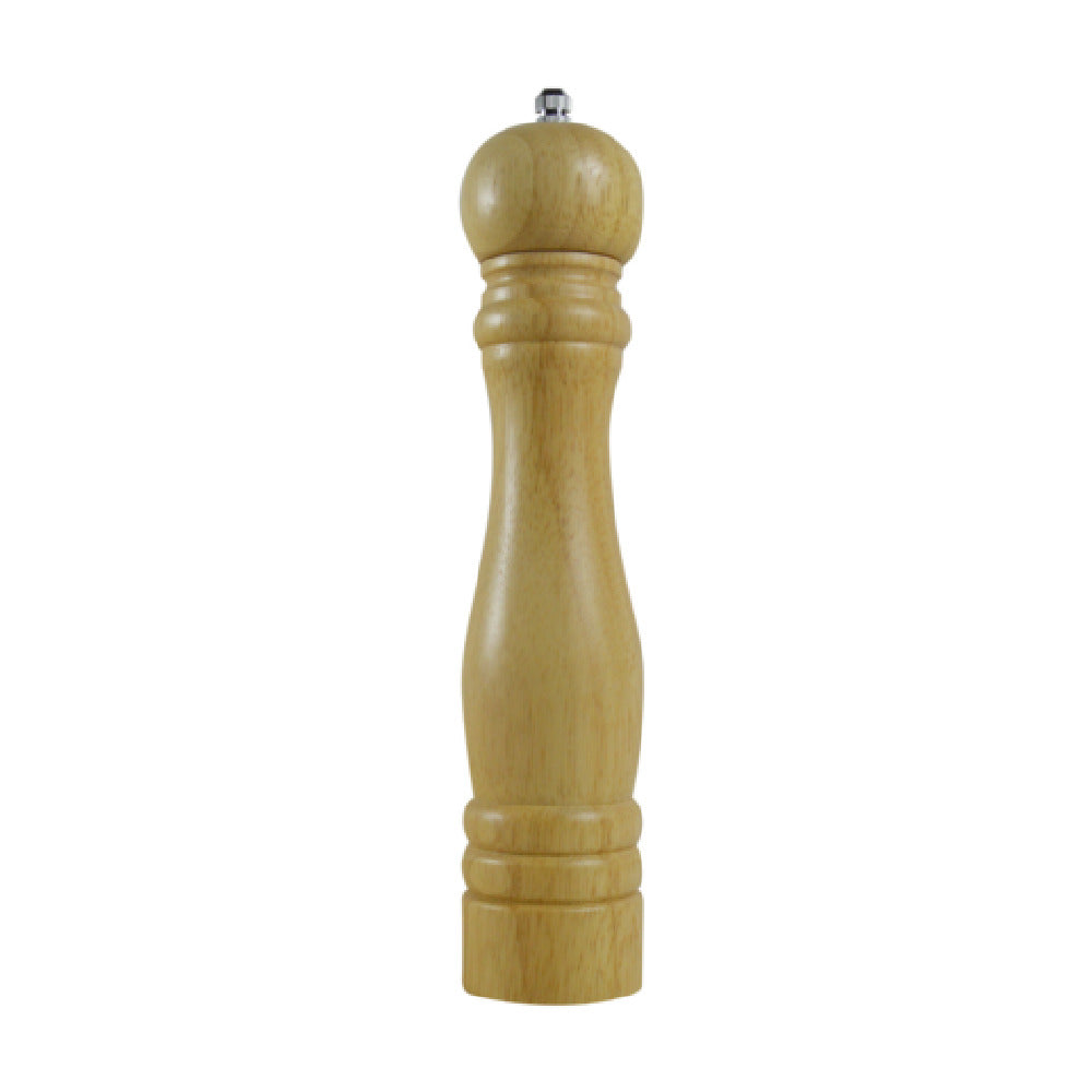 Thunder Group WDPM110BR Rubberwood Pepper Mill 10"H