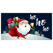 Hubert 60316 - Magnetic Sign, "ho Ho Ho" With Santa, 49"L X 26"H