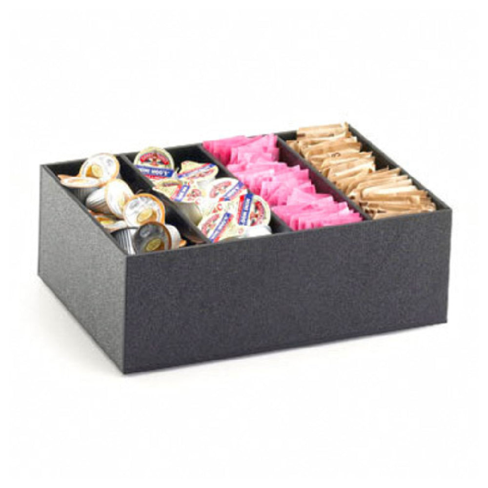 Cal Mil 2040 Classic Condiment Organizer 11-7/8"W X 8-3/8"D X 4-1/4"H (4) Compartment