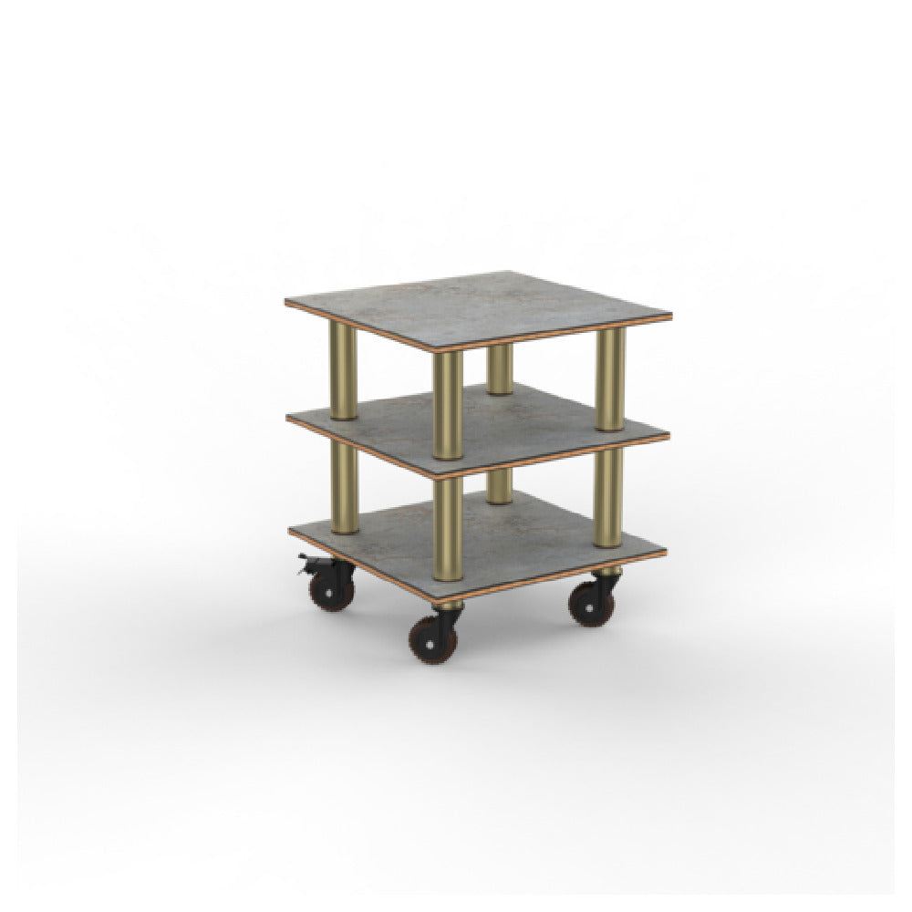 Steelite MGCMLX03GBXH - Modular Classic Small Unit Grey Brushed Brass Heavy, 29.5" X 29.5" X 35.0"