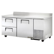 True Refrigeration TWT-67D-2-HC_RH Deep Work Top Refrigerator Two-section