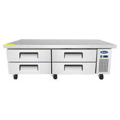 Atosa MGF8453GR Atosa Chef Base With Extended Top Two-section 72-1/2"W X 33"D X 26-3/5"H