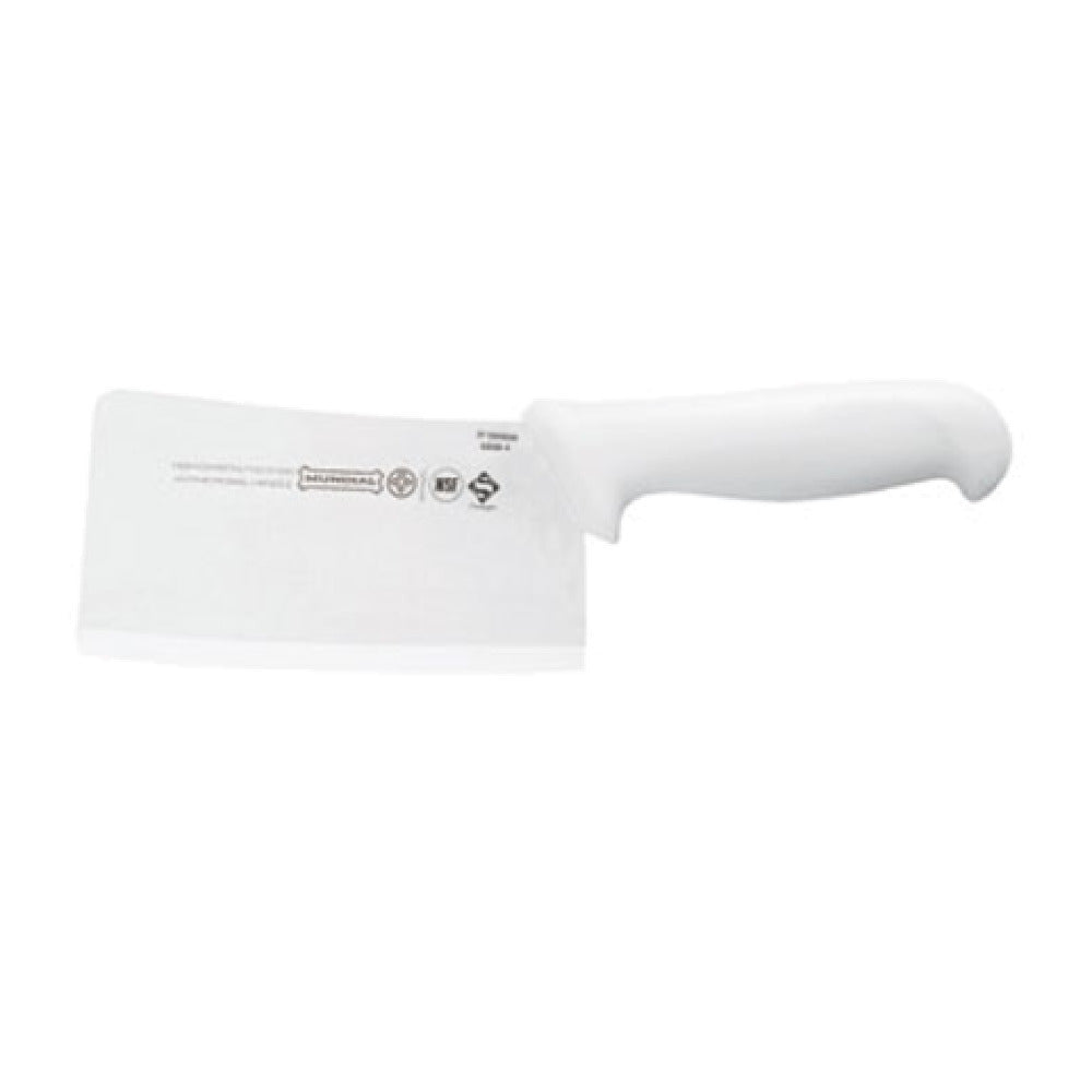 Mundial W5550-6 Cleaver 6" X 3" Molded White Polypropylene Sanitized Handle