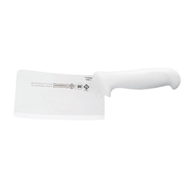 Mundial W5550-6 Cleaver 6" X 3" Molded White Polypropylene Sanitized Handle