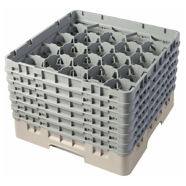 Cambro 20S1114184 Camrack® Glass Rack With (6) Soft Gray Extenders Full Size