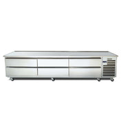 Traulsen TE110HT Spec-Line Refrigerated Equipment Stand 110' Long (12) 12' X 20' X 6' Deep Pan Capacity