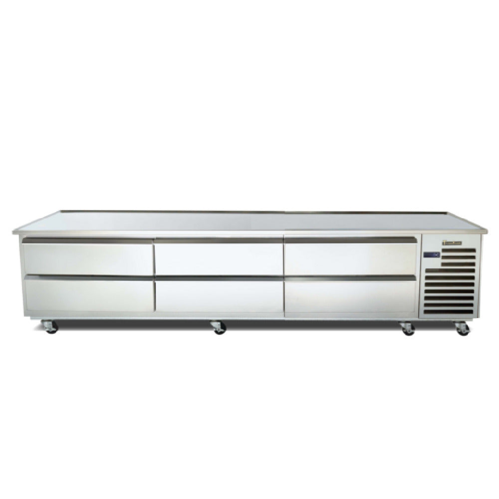 Traulsen TE096HT - Spec-Line Refrigerated Equipment Stand, 96"W, (12) 12" X 20" X 6"D Pan Capacity