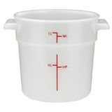 Winco PPRC-1W Storage Container 1 Qt. 5.13" X 6.38" X 4.88"H