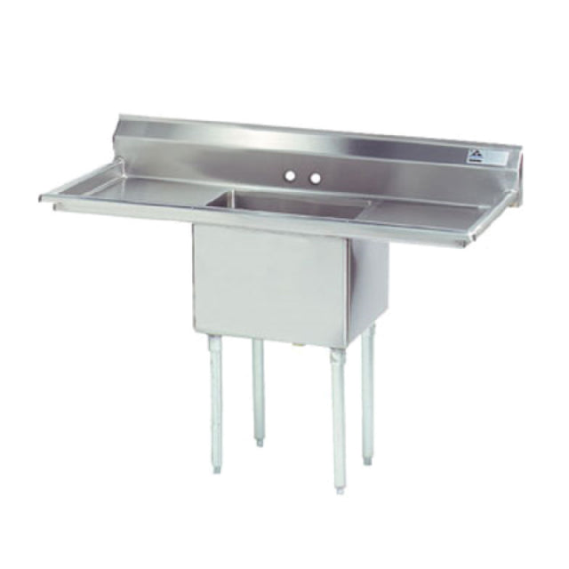 Advance Tabco FE-1-1812-18RL-X Special Value Fabricated Sink 1-compartment 18" Right & Left Drainboards
