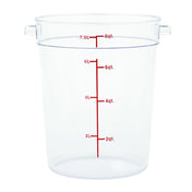 Hubert 96147 - Hubert® Food Storage Container, 10-13/100" Dia. X 10-3/4"D, Round