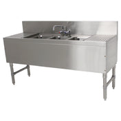 Advance Tabco PRB-19-83C Prestige Underbar Sink Unit 3-compartment 96"W X 20"D X 36"H