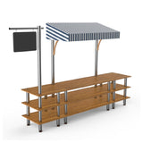 Steelite MGCMLA03BSWF - Bazaar Action Station, 130.0" X 33.0" X 95.5", Modular