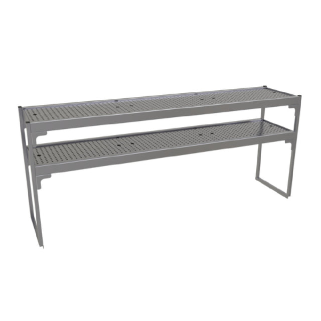 Glastender DOS/SS-66 Double Overshelf 66"W X 15"D X 27"H Removable Perforated Inserts