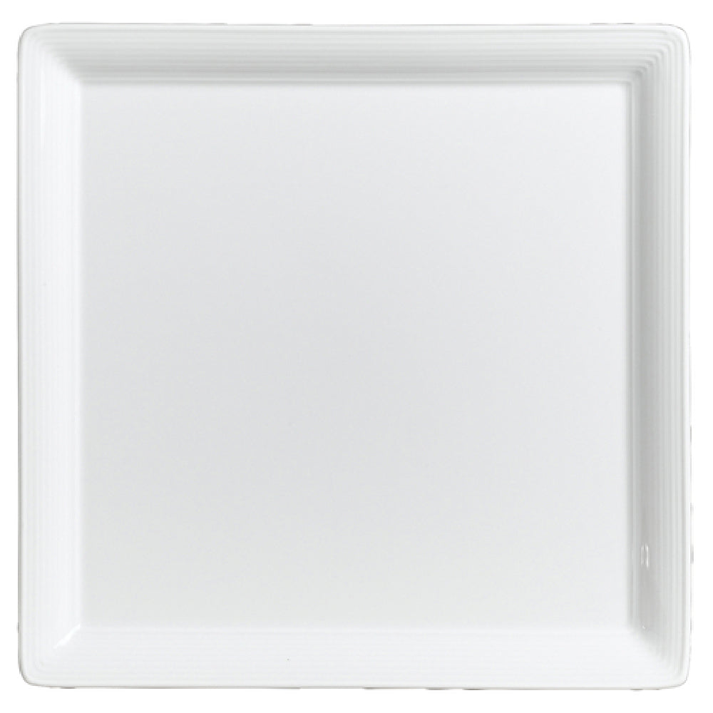 Steelite 6300P089 Square Tray Embossed 8.625" X 8.625"Aura Rene Ozorio
