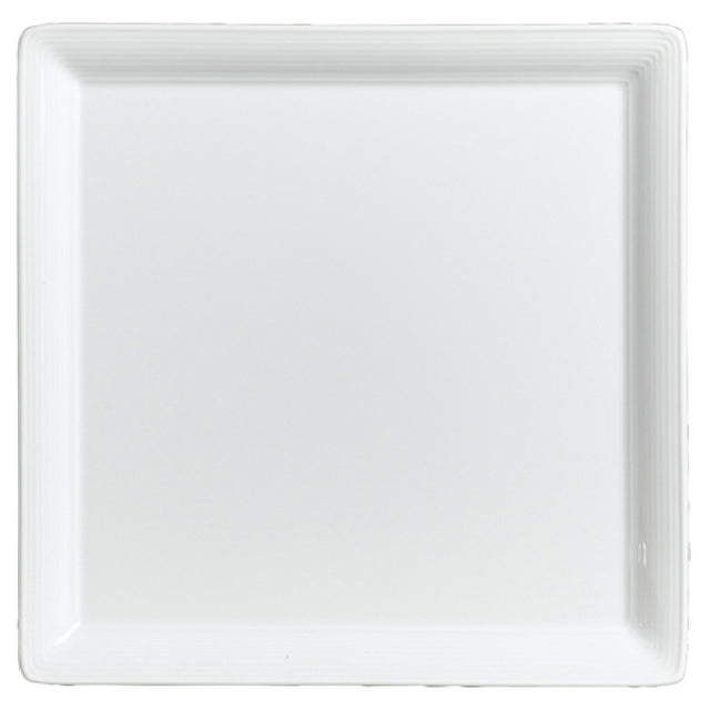 Steelite 6300P089 Square Tray Embossed 8.625" X 8.625"Aura Rene Ozorio