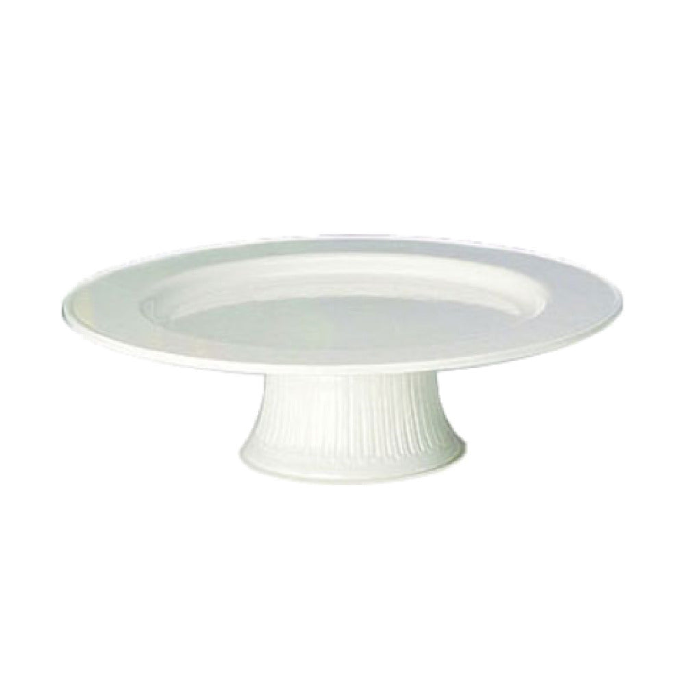 Bon Chef 10234001PWHT Cake Stand 13" X 2-3/4" H Aluminum With Ceramic-look Coating