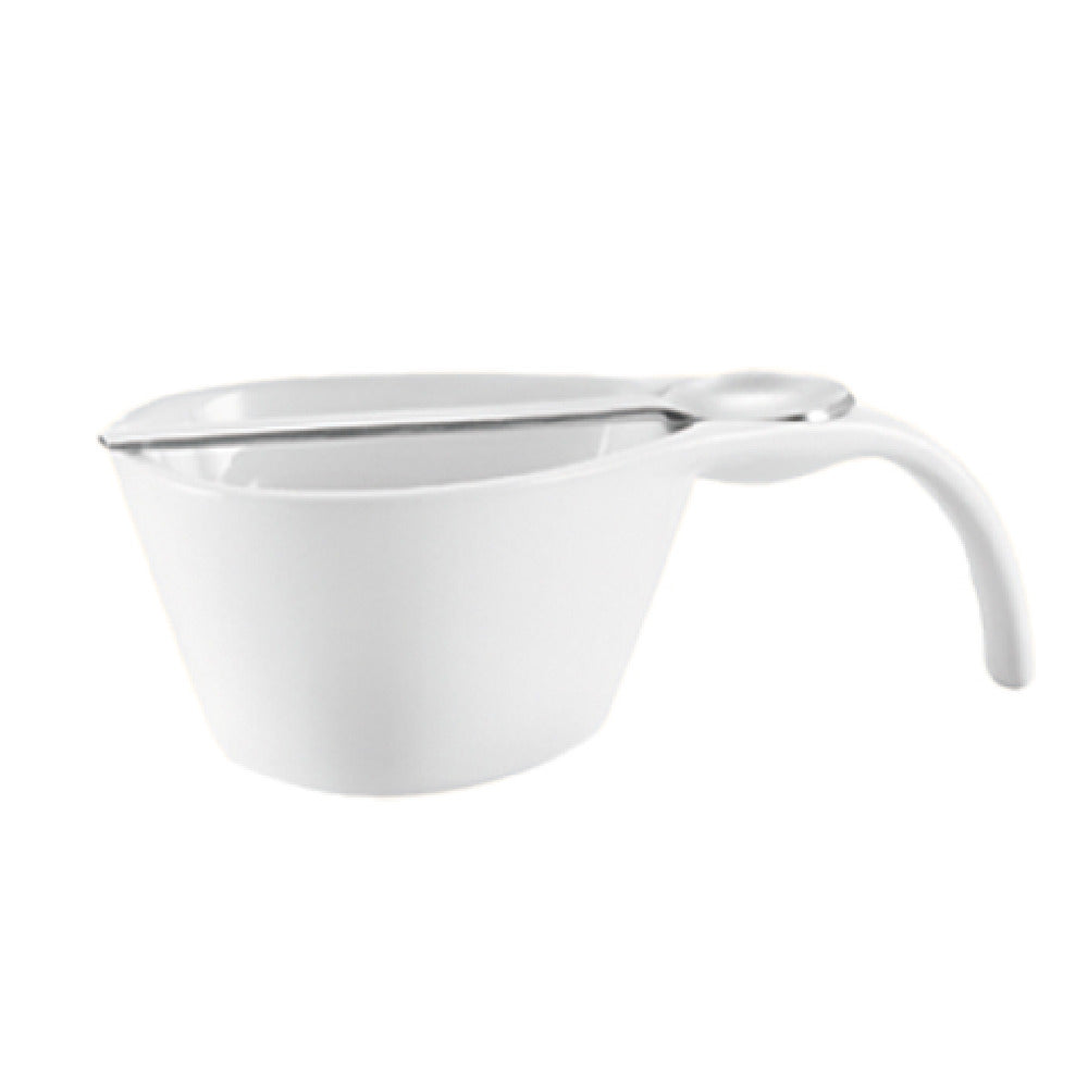 CAC China PTS-66-SET Party Collection Cup And Spoon Set Includes: (1) 2 Oz. 4-1/2"L X 2-1/2"W X 1-1/2"H