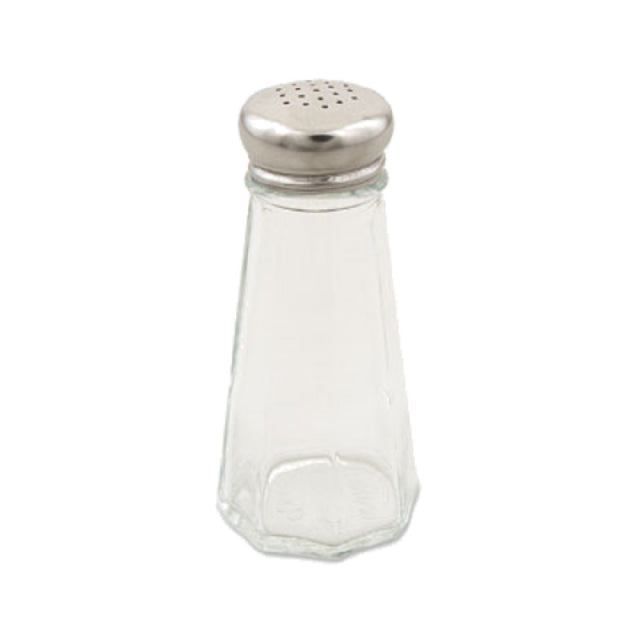 Alegacy Foodservice Products 156SP Salt & Pepper Shaker 3 Oz. Paneled Glass Jar