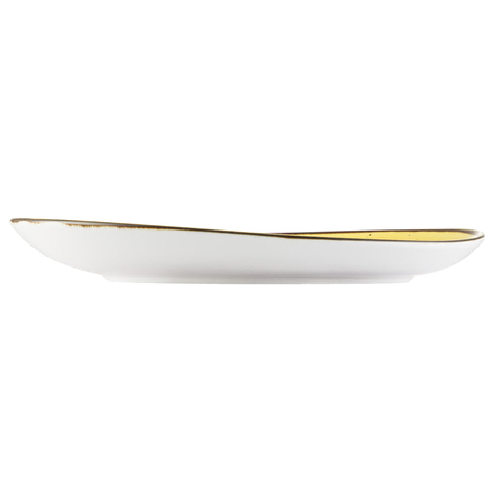 CAC China TUS-21-SFL Tucson Plate 12-1/4" X 11-1/2" Irregular Round