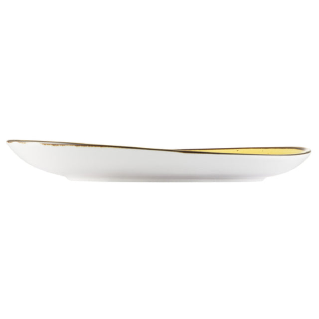 CAC China TUS-21-SFL Tucson Plate 12-1/4" X 11-1/2" Irregular Round