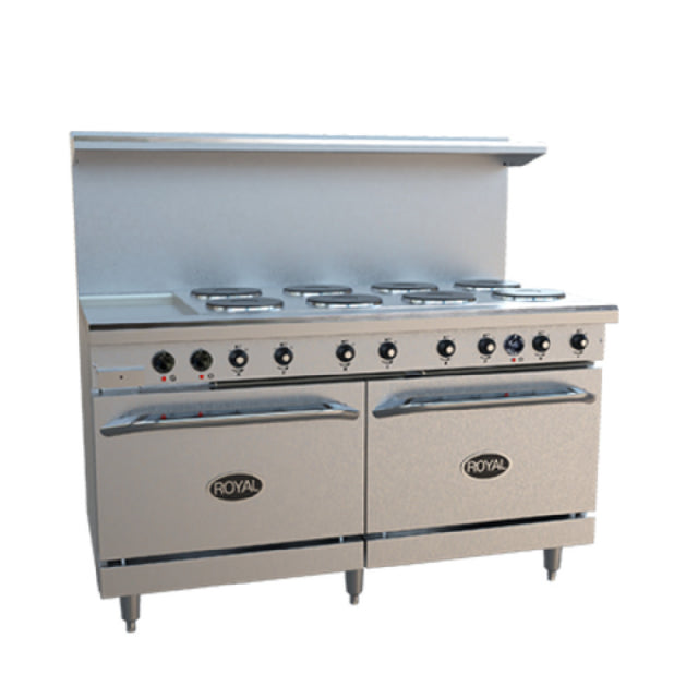 Royal Range Of California RRE-8GT12-CC_208/60/3 Restaurant Range Electric 60"