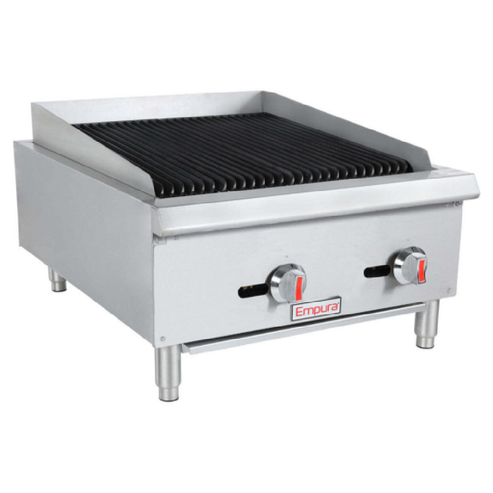 Empura ECB-24S - Standard Duty Gas Charbroiler, Natural Gas, 24"W X 26"D X 15-7/8"H