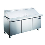 SABA SPS-72-30M Mega-Top Sandwich/Salad Prep Table Three-section 70-3/8" W