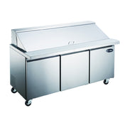 SABA SPS-72-30M Mega-Top Sandwich/Salad Prep Table Three-section 70-3/8" W