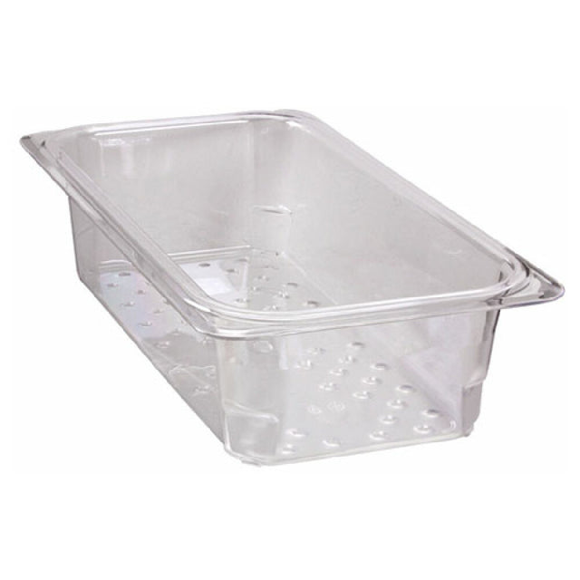 Cambro 33CLRCW135 Colander Food Pan 1/3x3 Clear
