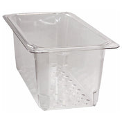 Cambro CAM35CLRCW135 Colander Food Pan 1/3x5 Clear