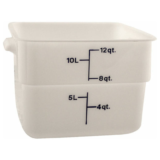 Cambro CAM12SFSP148 Container Sq 12qt 148 Poly/white