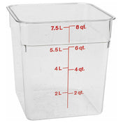 Cambro 8SFSCW Container Sq Clear 8qt