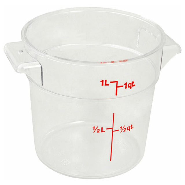 Cambro RFSCW1135 Container 1qt 6 1/2" Diam Clr Plstc
