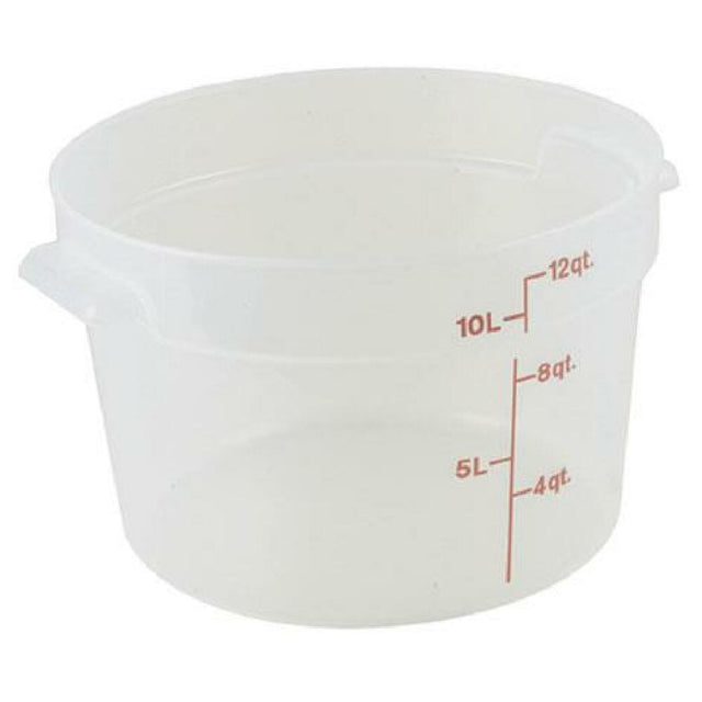 Cambro RFS12PP-190 12qt Round Container 190 Semi Clr