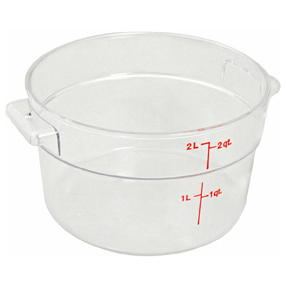 Cambro CAMRFSCW2135 Container Clear Rd 2qt