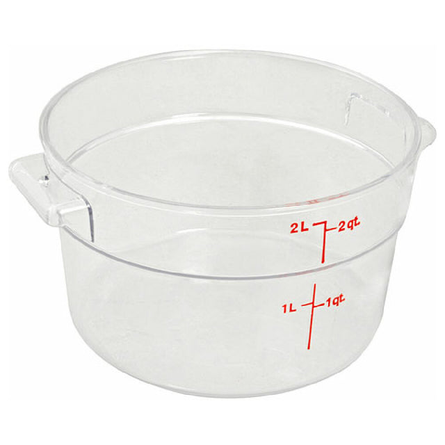 Cambro CAMRFSCW2135 Container Clear Rd 2qt