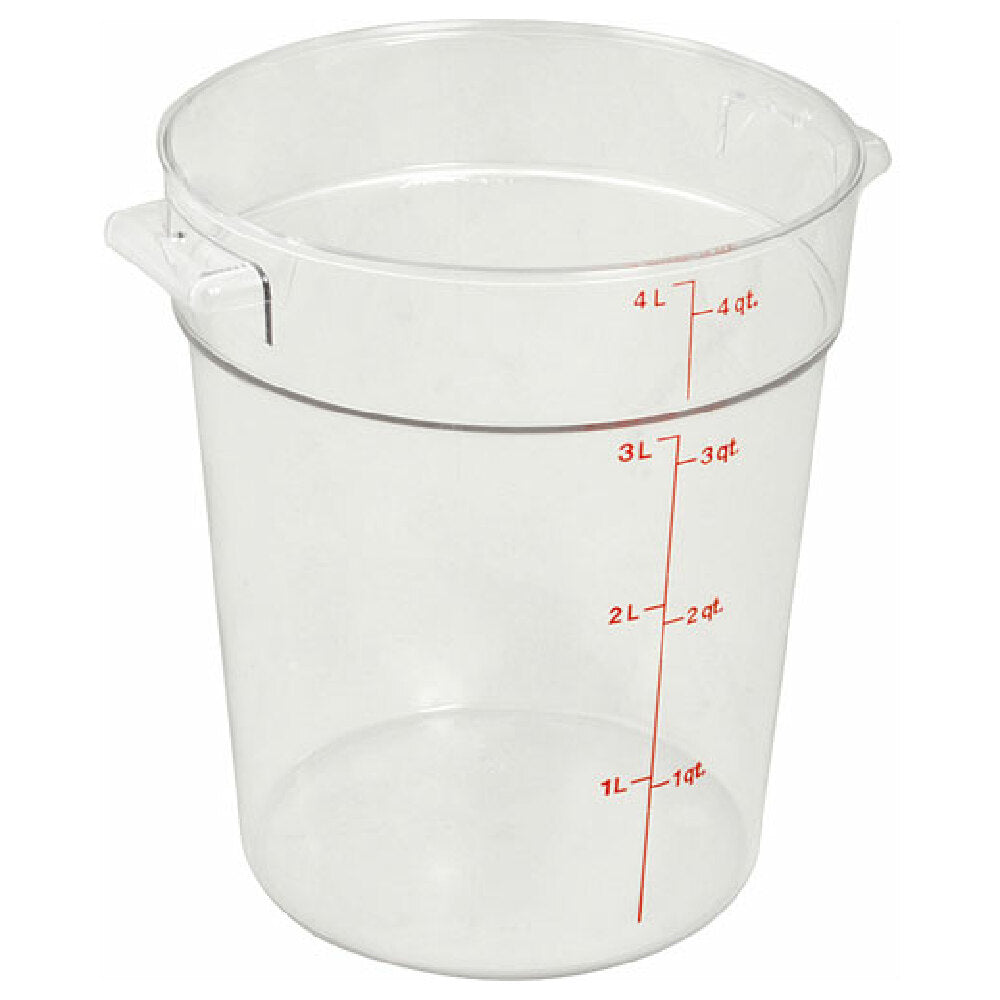Cambro RFSCW4135 Container Clear Rd 4qt