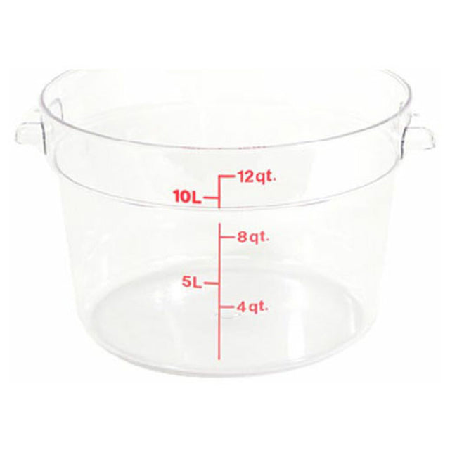 Cambro CAMRFSCW12135 Cntainer Clr Rd 12qt 135