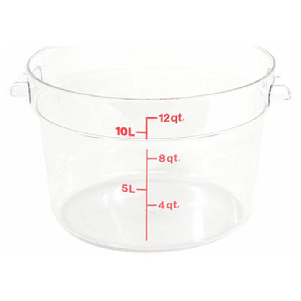 Cambro RFSCW12-135 Cntainer Clr Rd 12qt 135