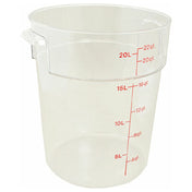 Cambro CAMRFSCW22135 Cntainer Clr Rd 22qt 135