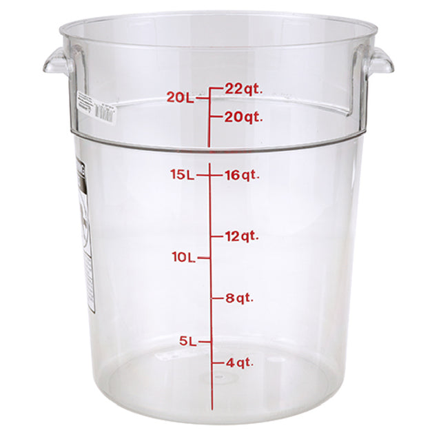 Cambro RFSCW22 Cntainer Clr Rd 22qt 135