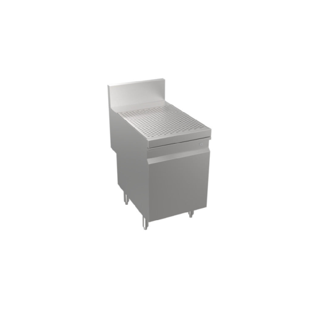 Krowne KRS-S18 - Stadium Series Underbar Drainboard With Open Cabinet Base, 18"W X 29"D