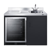 Summit CK48NCSINKR - All-in-one Kitchenette, 48" Wide, Right Door Swing Cabinet