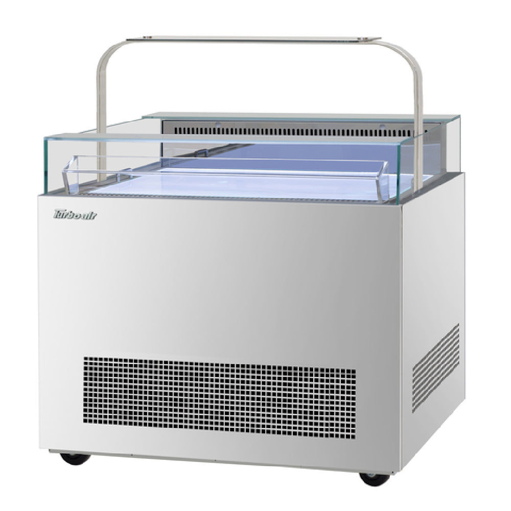 Turbo Air TOS-40NN-D-S Open Display Sandwich & Cheese Merchandiser With Glass Sneeze Guard