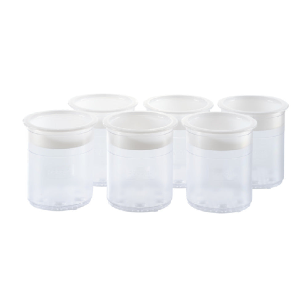 Pacojet USA 139161-E00-00 Synthetic Pacotizing® Beakers With Lids (set Of 6)