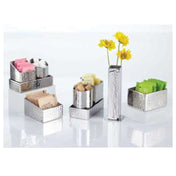 American Metalcraft HMSSQPH2 Sugar Packet/Cube Holder 2" Square X 2-3/4"H Angled