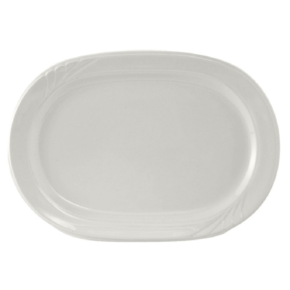 Tuxton YPH-137 Racetrack Platter 13-7/8" X 9-3/4" Oblong